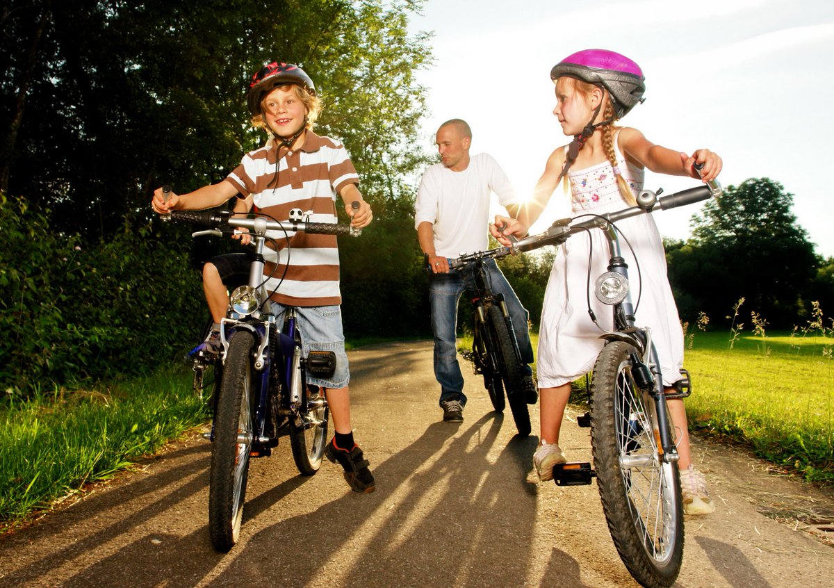 Riding bicycles is a great way for kids to be active. Learn about other ...