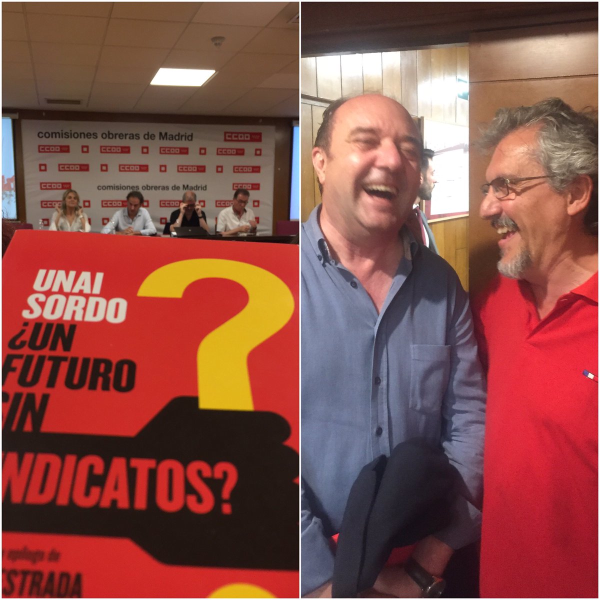 AlfonRoldan's tweet photo. Pues si el tío del gran @raulmarana ha acudido a la presentación del libro de @UnaiSordo prologado por @Brunotsky habrá que leerlo detenidamente https://t.co/TIcPTz4eNf