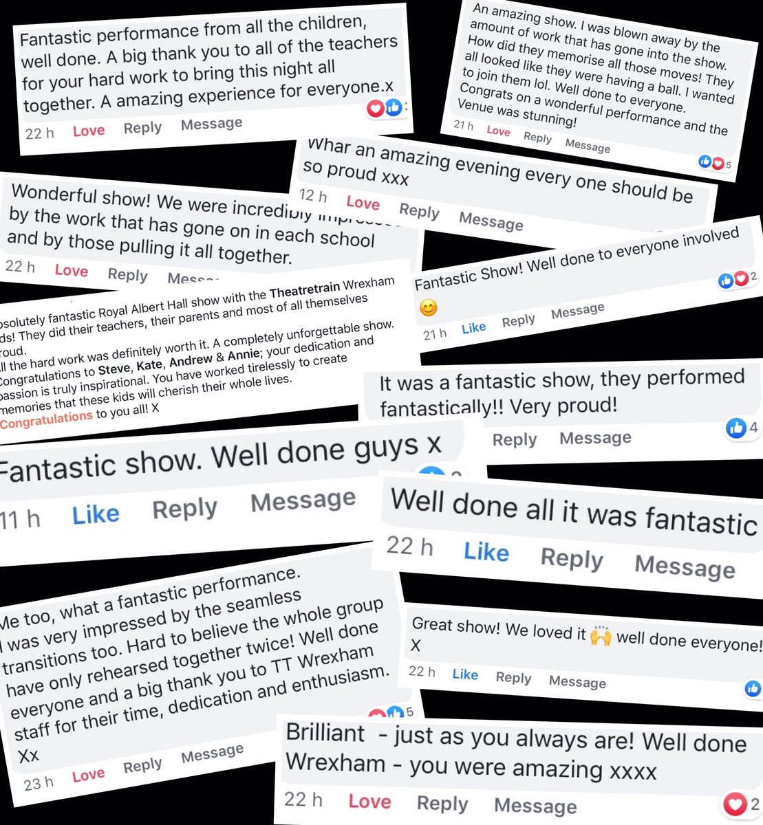 TT_Wrexham's tweet photo. Just look at the Facebook love for #TTWrexham and our appearance in Move! at The Royal Albert Hall yesterday #TTRAH https://t.co/THxAeGcuaD