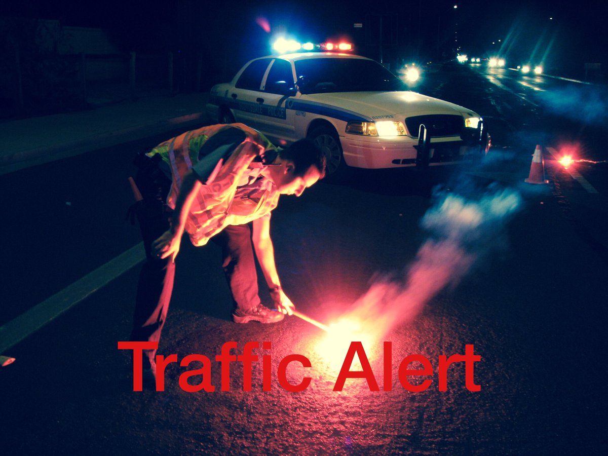 ScottsdalePD's tweet photo. Road closures and lane restrictions on Dynamite Rd Pima Rd to Scottsdale Rd, and North to Dixileta Rd due to a Brush Fire. Plz avoid the area if possible https://t.co/qML2VIhYtH