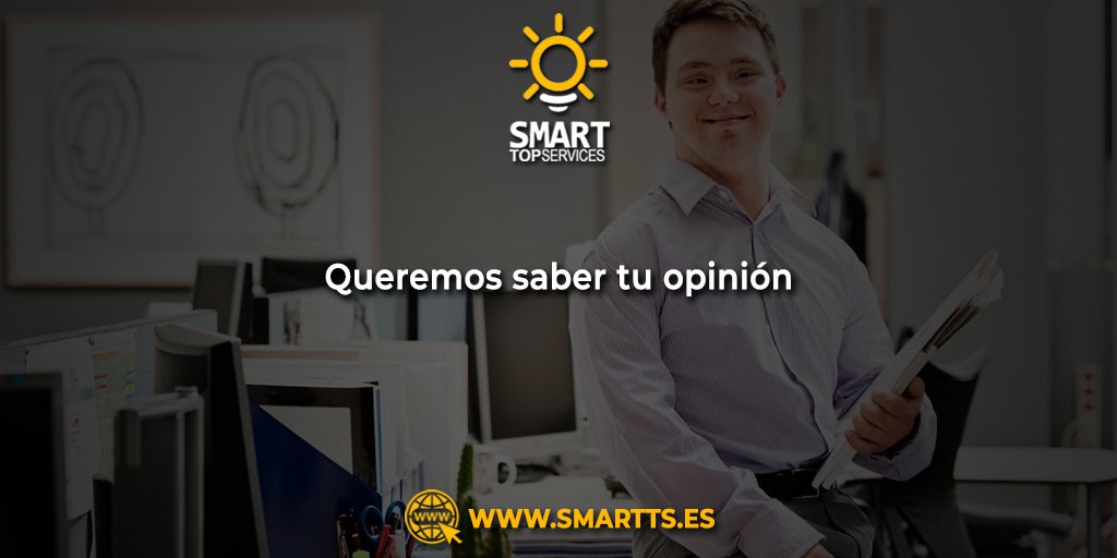 SmartTopService's tweet photo. 🔅 En #SmartTopServices queremos saber tu opinión 🔅
-
¿Por qué contratar empleados con #discapacidad aumenta la productividad y el ambiente laboral en las empresas? https://t.co/mECBs6rptL