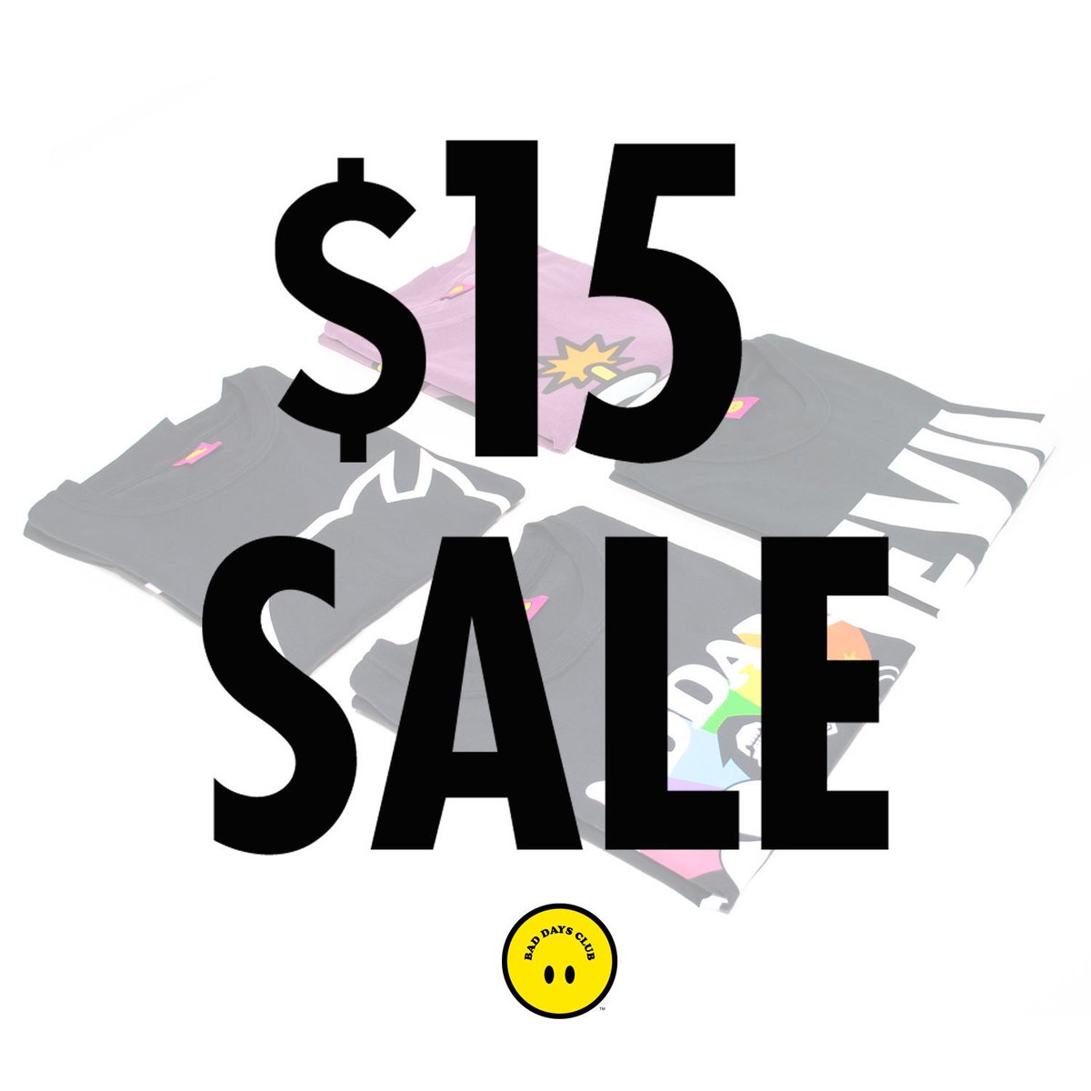 BadDaysClub's tweet image. I am throwing a huge sale! All Season 02 shirts are just $15 until Thursday at Midnight! I am also throwing in a free random pin and patch with every order! baddaysclub.com