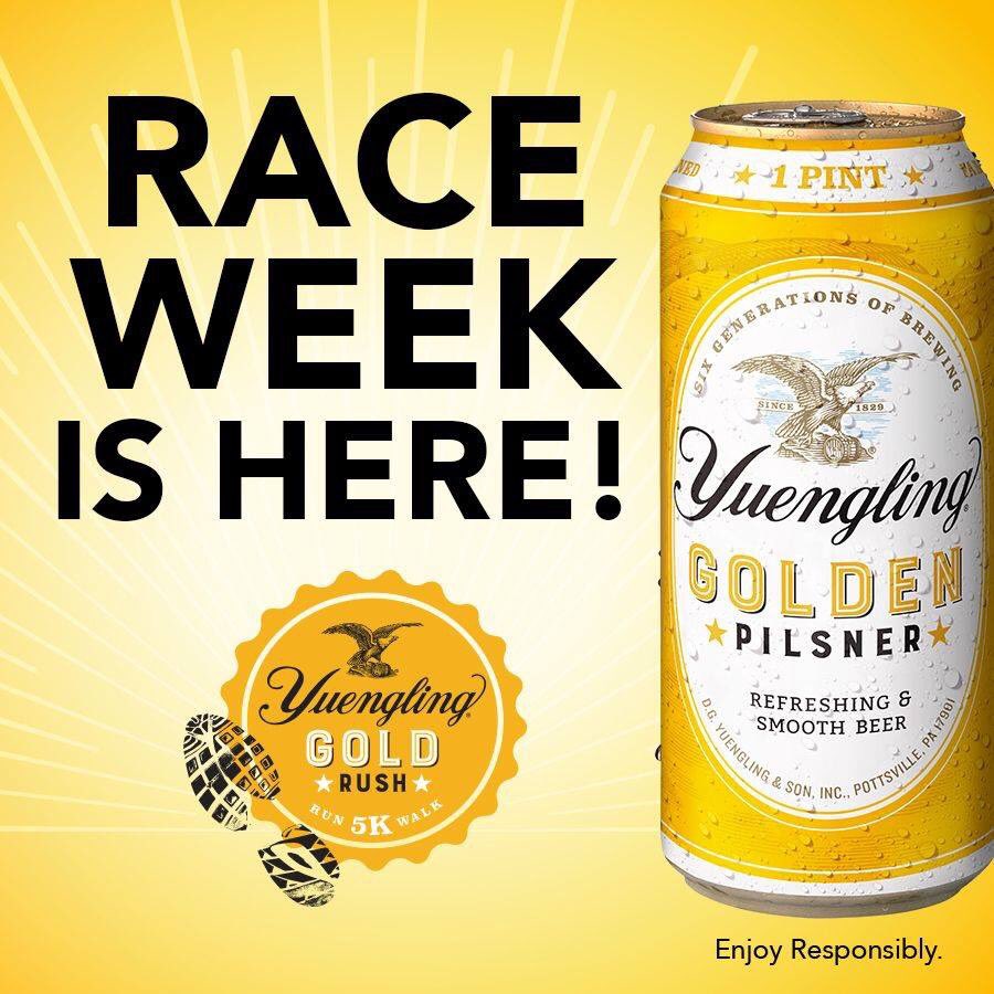 goldrush5k's tweet photo. Race week is finally here! Online registration closes on Friday, June 28 at 6pm EST at https://t.co/77ekLPao37. Hope to see many of you on Sunday, June 30 at @StageAE in Pittsburgh. @Yuengling_Beer https://t.co/Jpmp4N5E6y