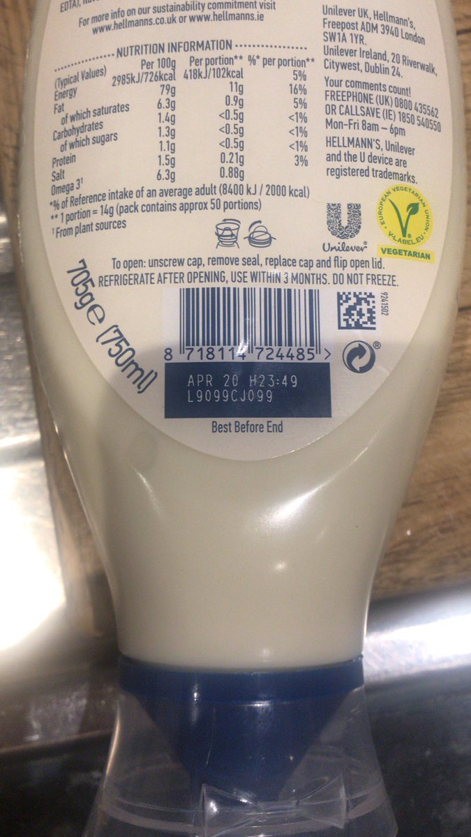 Kredif's tweet photo. @HellmannsUK I opened a fresh bottle of @HellmannsUK mayonnaise and has a curdled appearance. I’m so surprised as the quality is outstanding! https://t.co/i3VR1dLrvQ