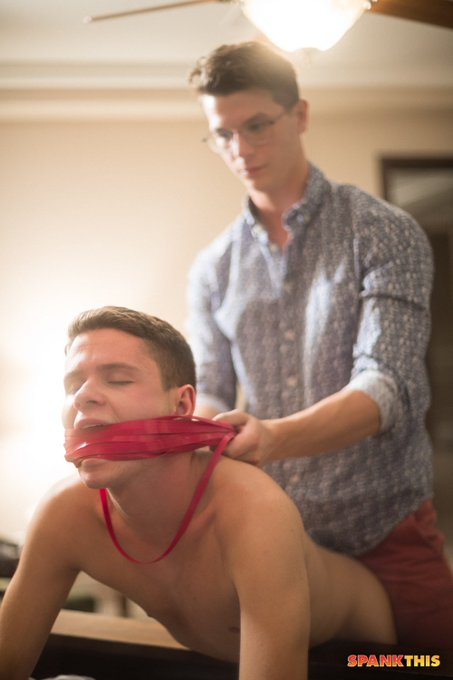 Dylan submits to his master Johnny Hands in "Yes Sir" ???? 
#gay #gayspank #twink #fetish #bdsm #boys