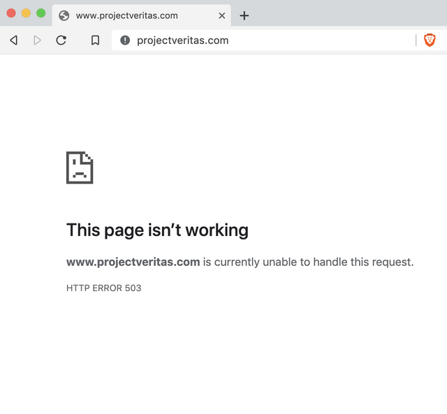 numberonepal's tweet image. The @Project_Veritas website is down. Coincidence?
#Censorship #GoogleSux
