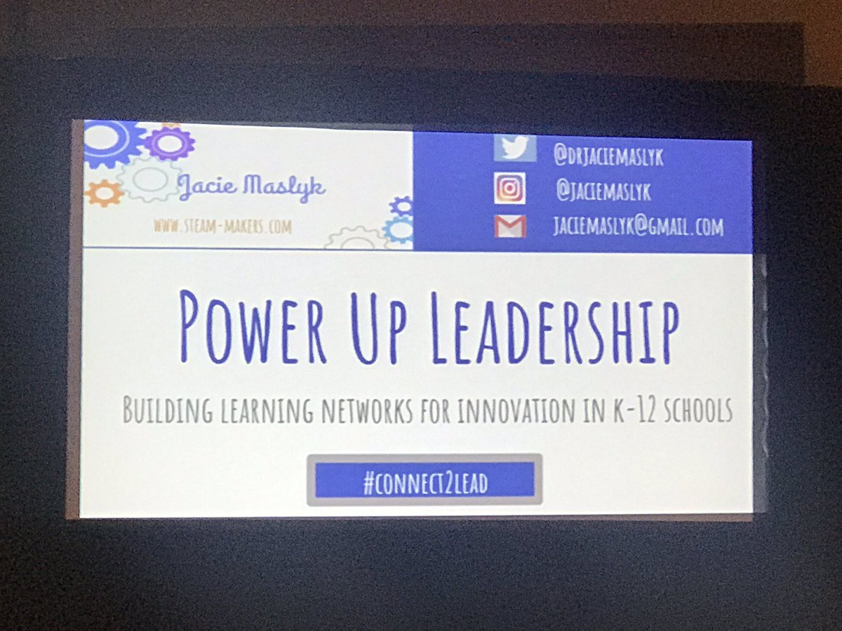 nankr1120's tweet photo. Power Up Leadership opened minds and created connections at #ISTE19. @DrJacieMaslyk walked the walk as she took time to build up networks and create opportunity for all! #ConnectToLead #STEAMmakers #ALLinEDU https://t.co/dflWKuoUbb