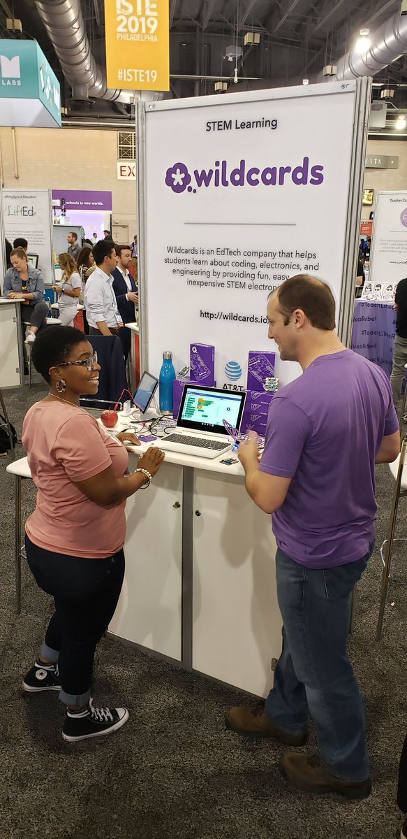 Awesome first day at ISTE. Met a lot of great people. We are looking forward to meeting more tomorrow! #ISTE19 #Wildcards #Attaspireaccelerator