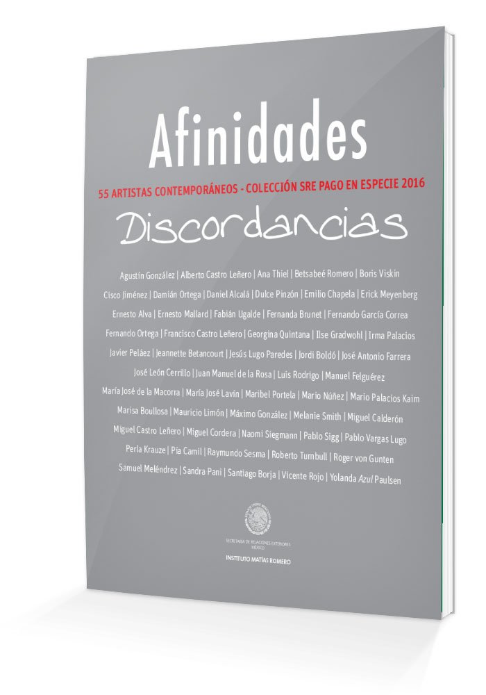 Conoce este catálogo de arte emanado del programa Pago en Especie del <a href="/SATMX/">SATMX</a> de <a href="/Hacienda_Mexico/">Hacienda</a>. 
Este día te invitamos a consultar la obra de la <a href="/SRE_mx/">Relaciones Exteriores</a> y el <a href="/imatiasromero/">Instituto Matías Romero</a> “Afinidades/Discordancias. 55 artistas contemporáneos”  
Disponible en línea en: bpo.sep.gob.mx/#/recurso/6134