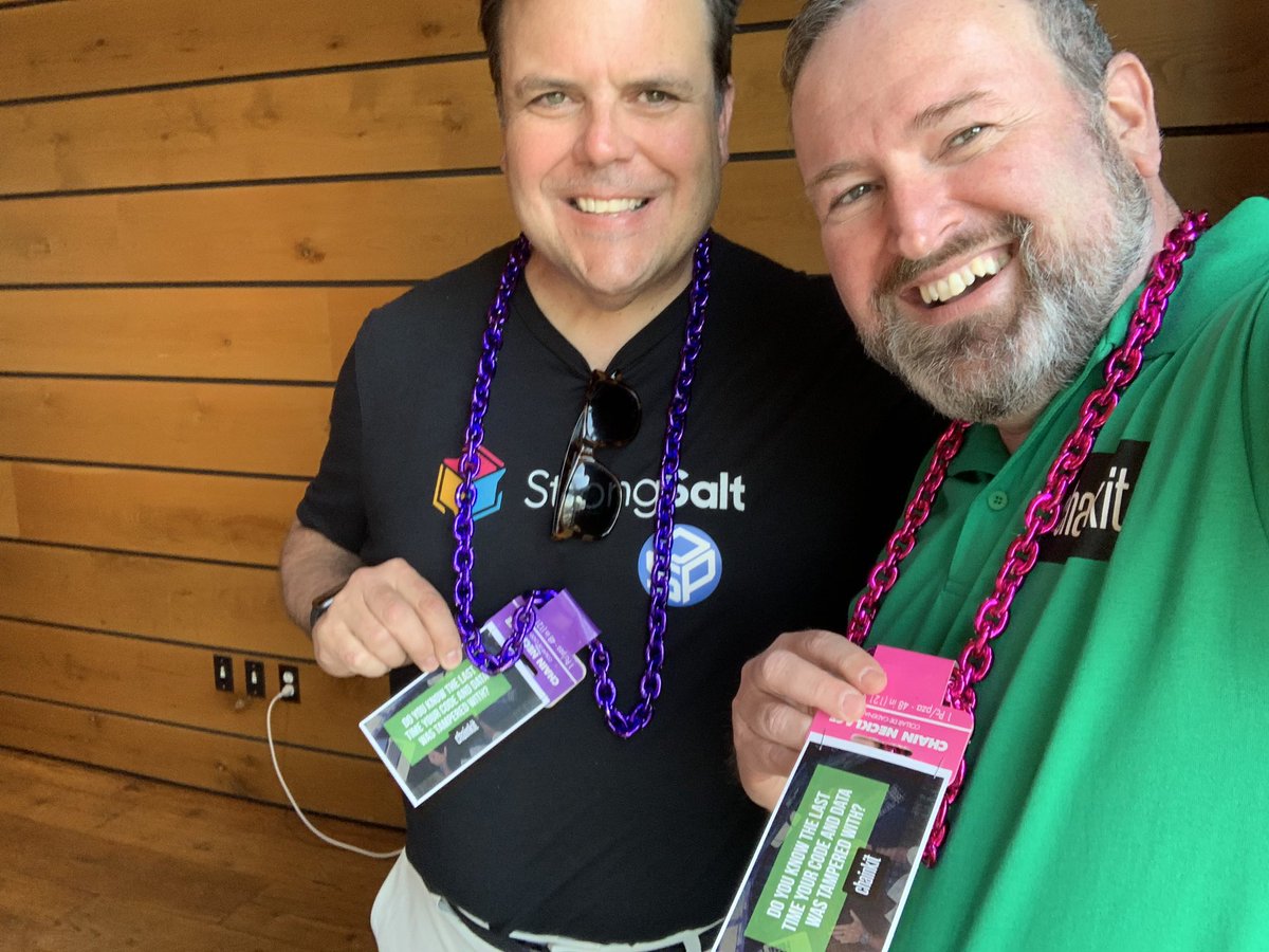 AccBalanced's tweet image. #2chains hanging out at the @SPJGTM @awscloud @reInventParties #reInforce Welcome Reception! 
@chainkit Chain of Custody as a Service