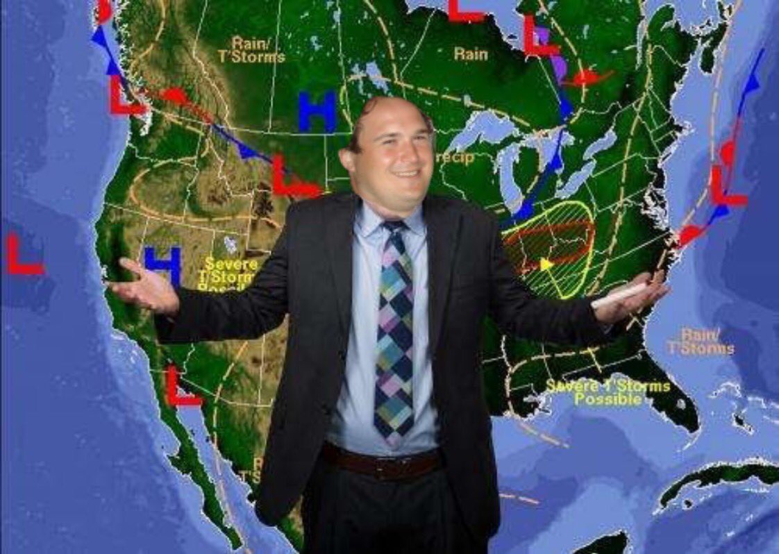 Thank you to the meteorologist <a href="/cooch1210/">Eric kucharski</a> for keeping the rain away this fine evening. The royals walk away with a 10-3 win. Twitterless Mur with two bombs!