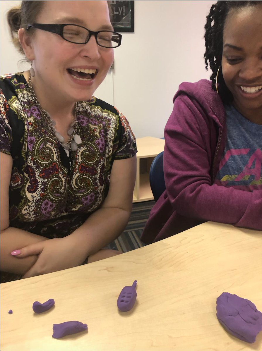 Nakia_McCall1's tweet image. There are endless learning possibilities when teachers are having fun! 
The lesson:
#makingsomethingoutofnothing