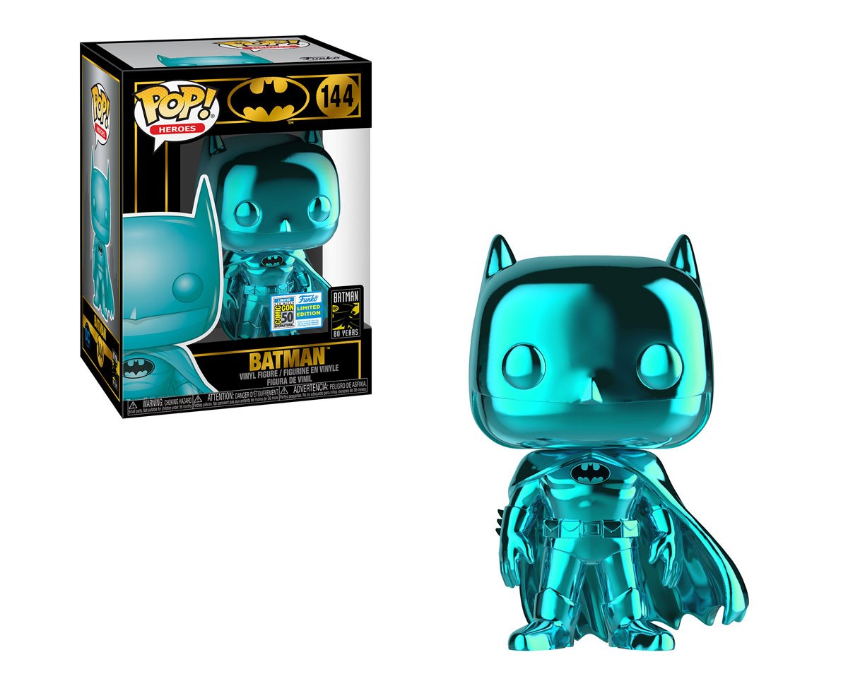 RT &amp; follow <a href="/OriginalFunko/">Funko</a> for a chance to WIN a #SDCC2019 exclusive Teal Chrome Batman Pop! #FunkoSDCC #SDCC50