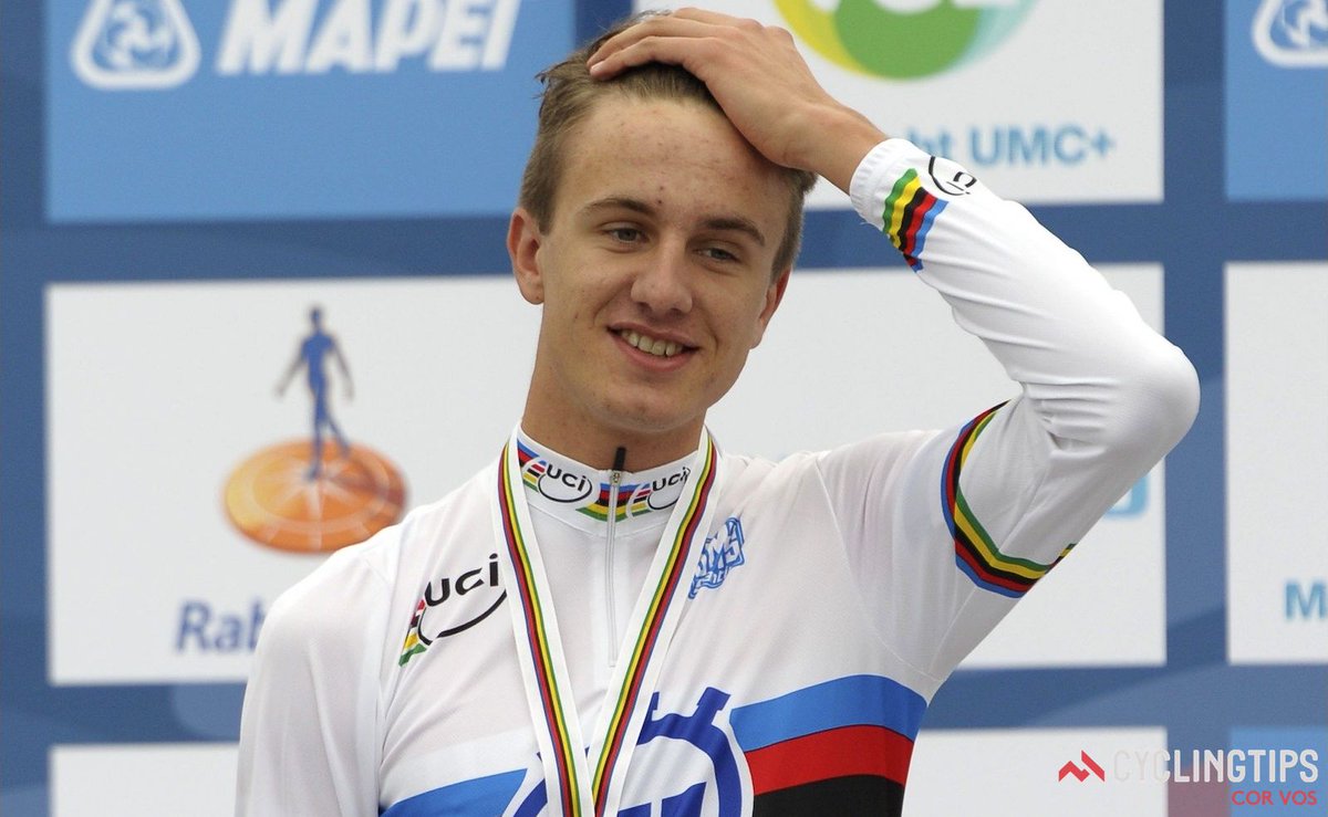 In just 4.5 years Oskar Svendsen went from an untrained 15-year-old, to recording the highest-ever VO2max (96.7), to winning junior worlds ITT, to quitting cycling entirely. Here's what his time in the sport can teach us about genetics and success:  cyclingtips.com/2019/06/what-t…