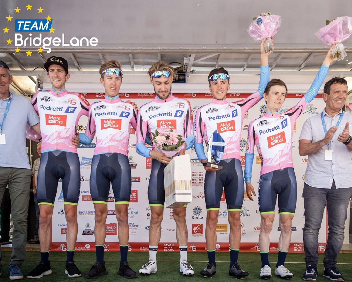 Outstanding work from <a href="/TeamBridgeLane/">Team BridgeLane</a> riders and staff resulted in a very successful #TourSavoieMB 🇫🇷
<a href="/chrisharper94/">Chris Harper</a> won the last 2 stages and GC (by 6 mins!!) + points &amp; KOM and the team also picked up the teams classification. 🔨