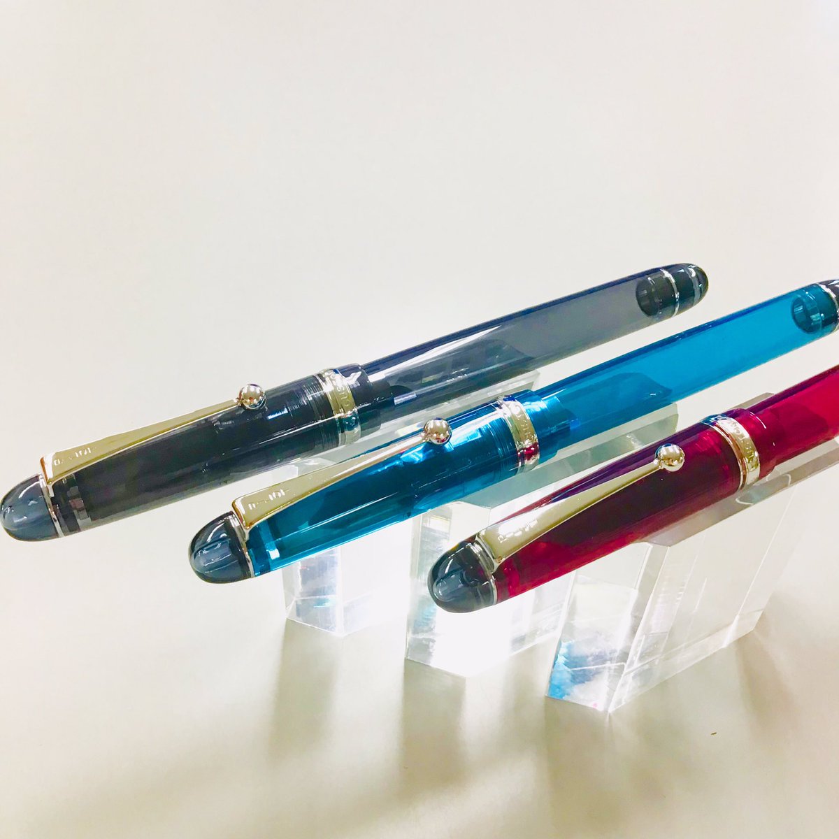 数量限定価格!! パイロット カスタム74 万年筆 透明ターコイズグリーン