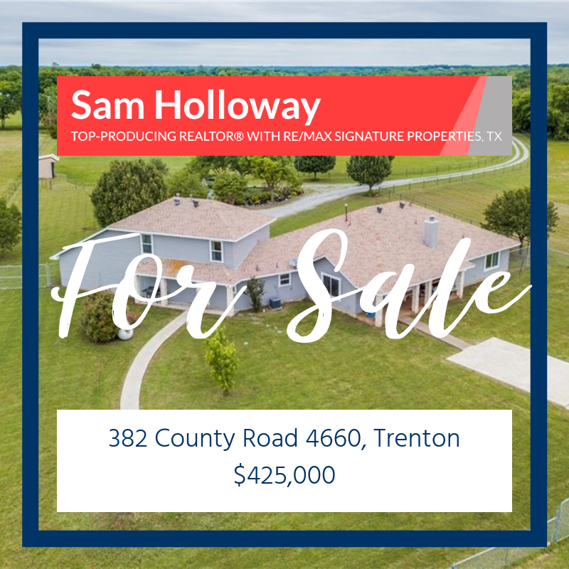 TopRealtorInTX's tweet photo. 🏡Looking for a farm and ranch property? Make sure to check out 382 County Road 4660 in Trenton!
✅gated piped fenced entry
✅exterior storm shelter
✅barns (1 w electric)
✅pond
✅patios 
✅currently Ag Exempt 
https://t.co/MykYNSW6UE https://t.co/2FNKfHhkfd