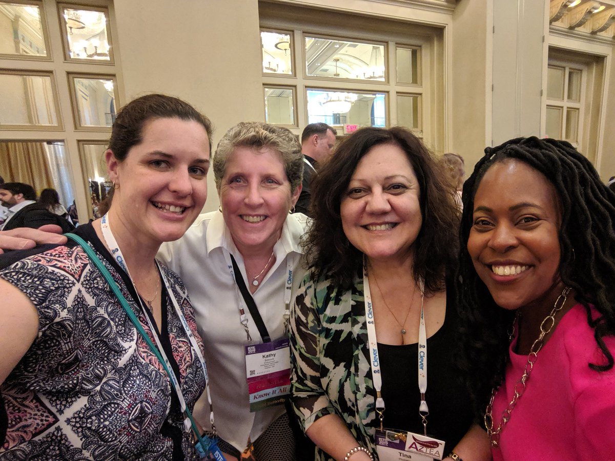 KellyRivett's tweet photo. Catching up with amazing women at #iste19 https://t.co/5OijkmhuwG