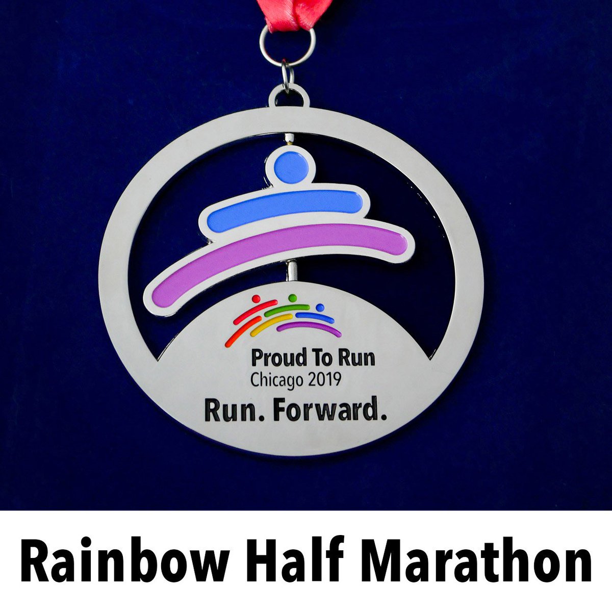 ProudToRun's tweet image. Our medals are here! Visit proudtorun.org to register for Proud To Run 2019, and make sure you get yours on June 29!

(Half marathon medal designed by Chicago Frontrunner Curtis Tom, 5K/10K Run medal designed by Chicago Frontrunner Eric Cortez; Photos by Jose A. Rios)
