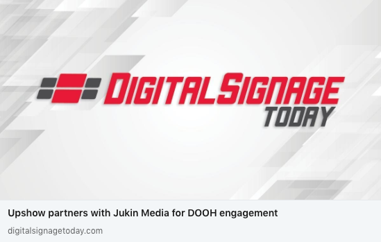 JukinMedia's tweet photo. "Upshow, a consumer engagement platform, has partnered with global media firm Jukin Media to deliver DOOH content to Upshow's network of fitness, restaurants, hospitality and healthcare businesses."

Read More Via https://t.co/U2hD97CxPO https://t.co/qHdRtXWvIK