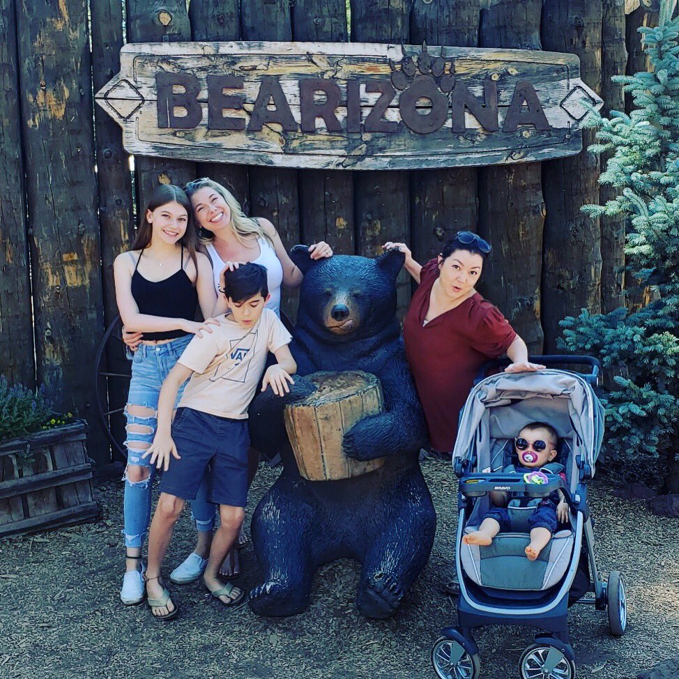 ChelseaFine's tweet image. At #bearizona in Northern Arizona with the kids, my sis, and my little niece. Bear cubs, bison, wolves...so many beautiful animal here! So much fun!!