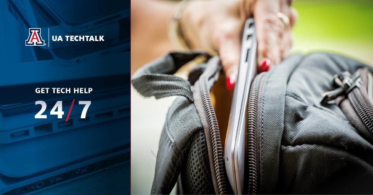 UATechTalk's tweet photo. Is the summer heat getting to your laptop? We can help! Visit us in 203 in the MLK, JR. building or call us at (520) 626-8324 or click here: https://t.co/dy02NV1wCh https://t.co/fyx2EB3Amy