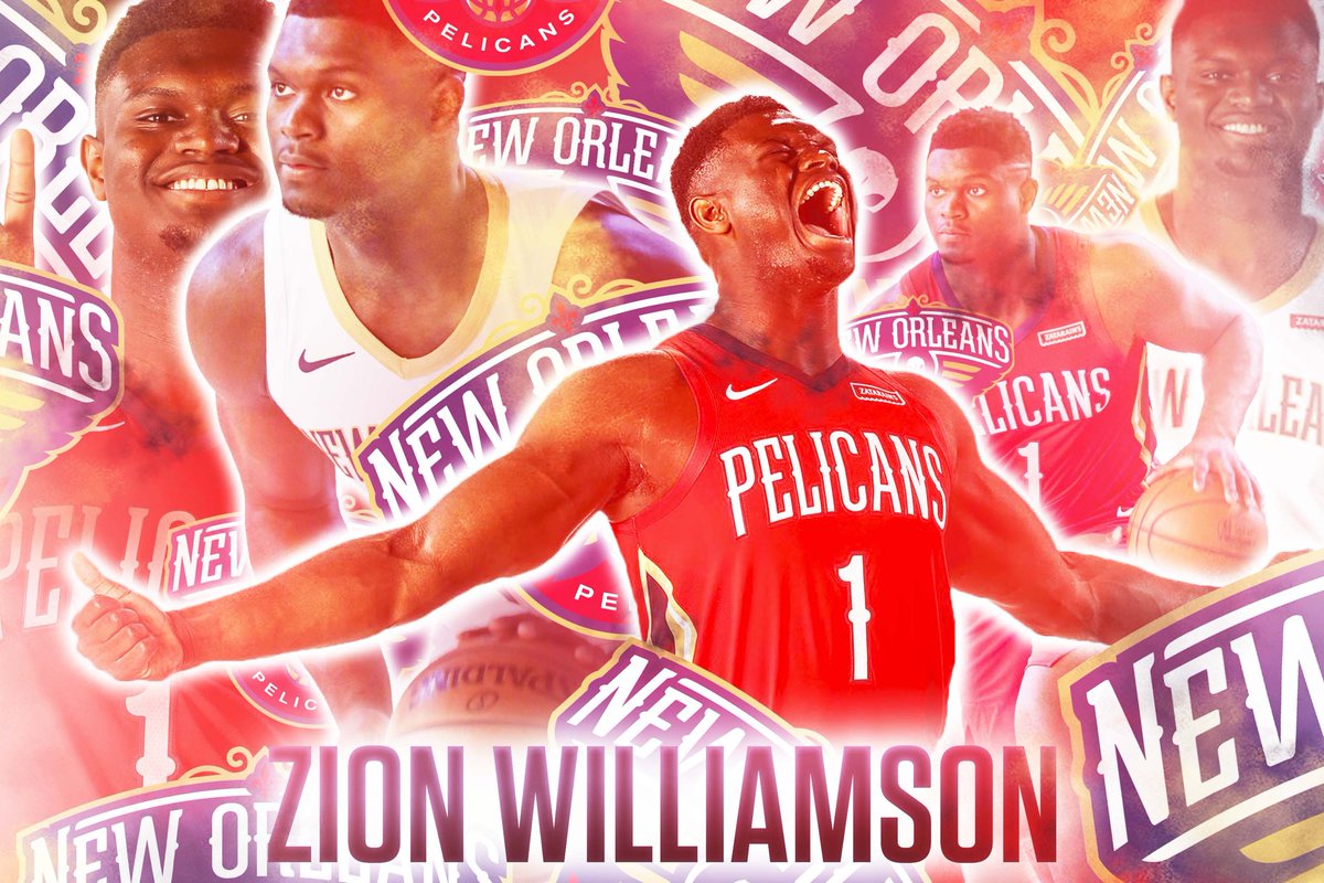 posterizing305's tweet image. First look at Zion on the Pelicans wallpaper 🚨 #ZionWilliamson #DukeBasketball #Pelicans