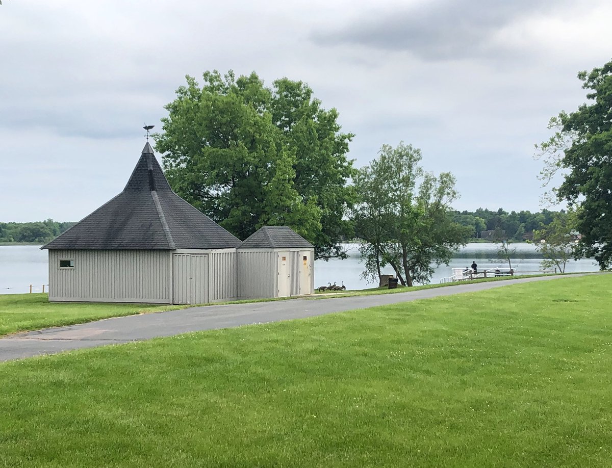 He also designed smaller park features such as a storage shed, bathrooms, and more pavilions.