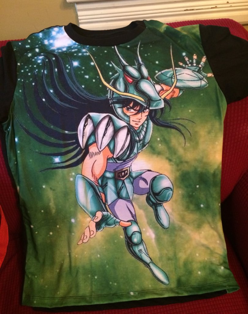 KuRIDER_Hazama's tweet photo. I wasnβt expecting this to arrive today! Happy birthday to me! #SaintSeiya #MyRedbubbleThing https://t.co/35KjYXifTv