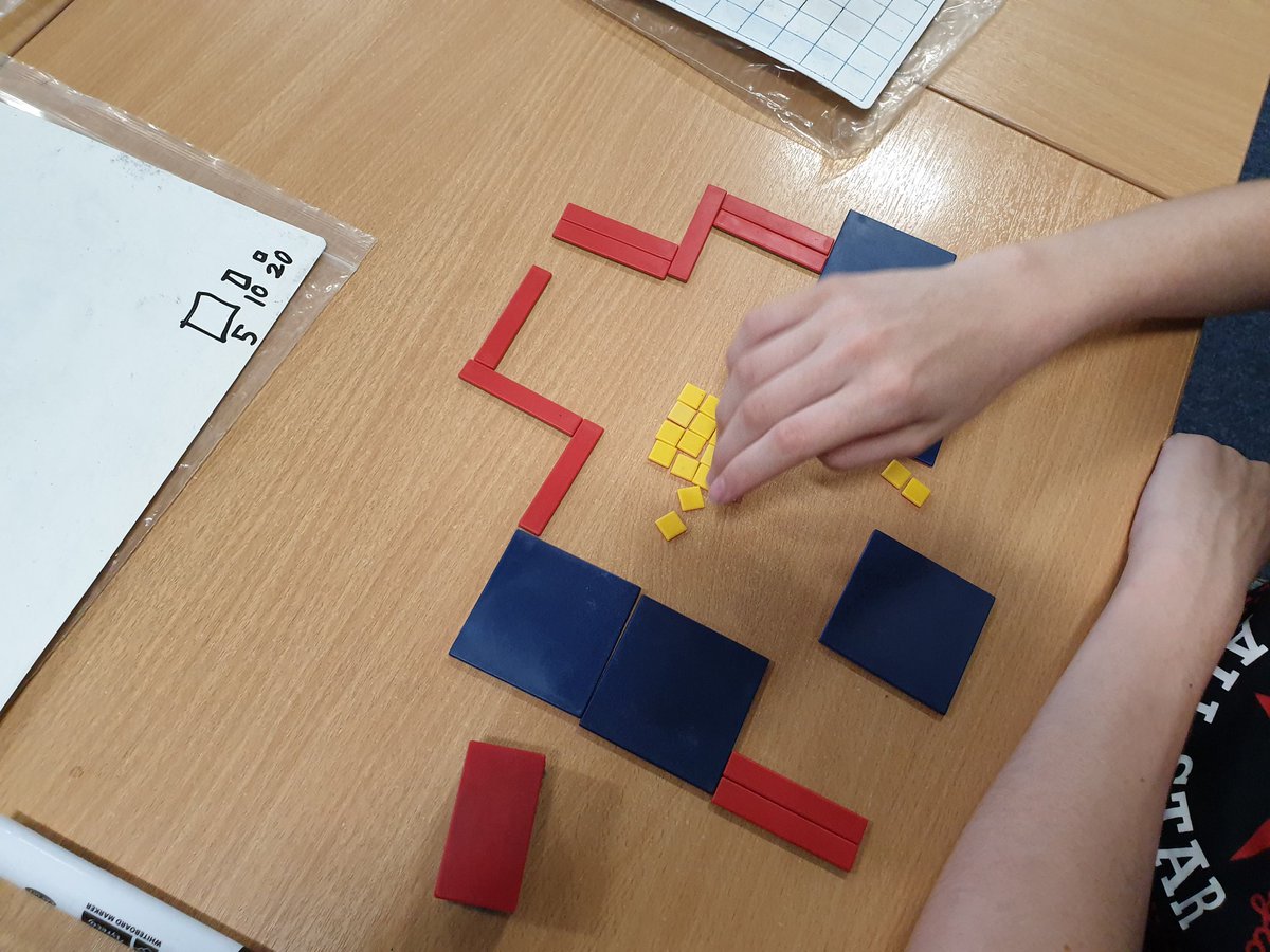 HillparkMaths's tweet photo. S4 pupils enjoyed their first experience of algebra tiles this afternoon to multiply out single brackets. This concrete resource helped to identify some misconceptions where negative numbers were involved! 

@glasgowcounts @HillparkSec @MathsScot https://t.co/OTJ1qqngXT