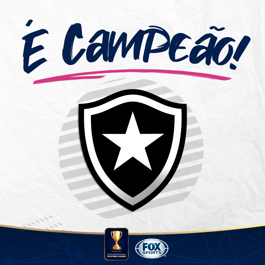 SportsCenterBR's tweet photo. 🏆🔥 O GLORIOSO É CAMPEÃÃÃÃÃÃO! @Botafogo supera o @VascodaGama e fatura o troféu da Copa #LegendsFOXSports de futebol master! https://t.co/4gP7sDBnsY