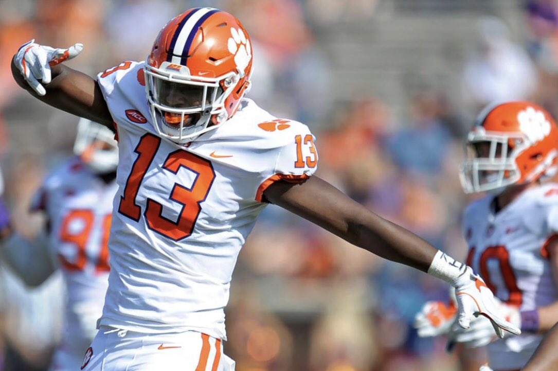 j_wilson55's tweet photo. Blessed to recieve an offer from the National Champs, Thee Clemson University🙏🏽🙏🏽@ClemsonFB @OLCoachCaldwell @WF_Football https://t.co/2RurvjykdI