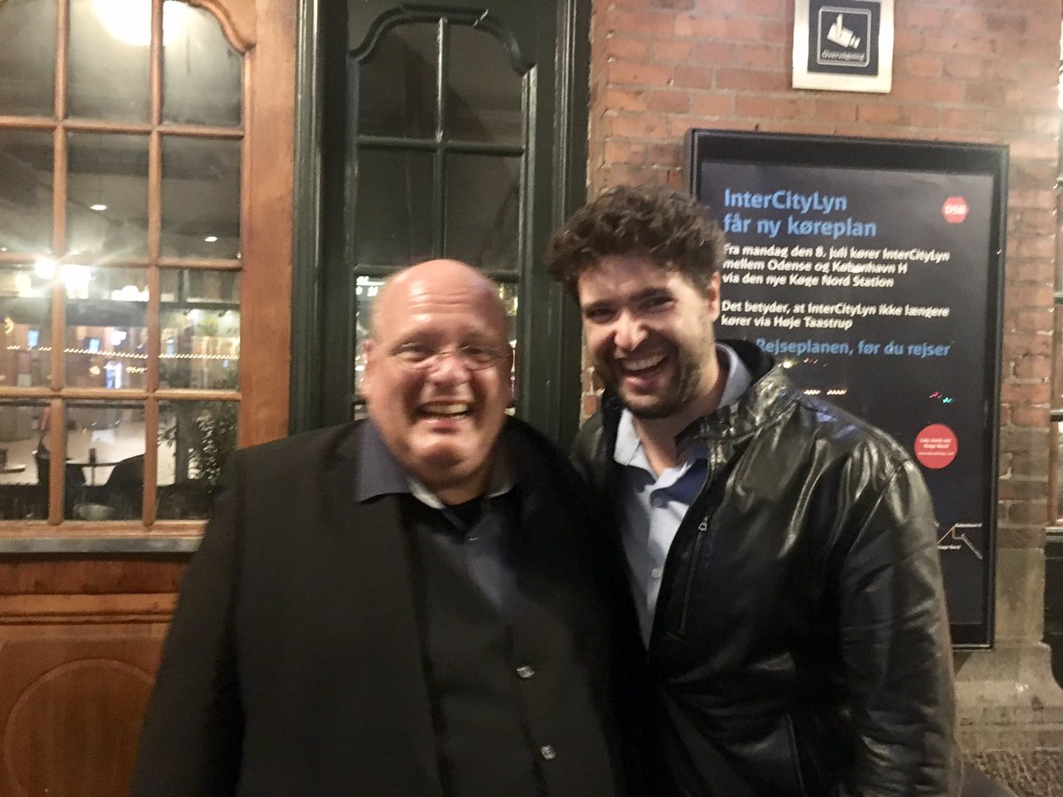 PrimoArtists's tweet photo. Our maestro Christian Reif with composer Detlev Glanert following their @SFSymphony Youth Orchestra performance tonight at Tivoli Copenhagen! They opened the program with Glanert’s Prelude No. 1 from the Three American Preludes and closed with Mahler Symphony No. 1! #SFSYO https://t.co/RlXsxY55eI