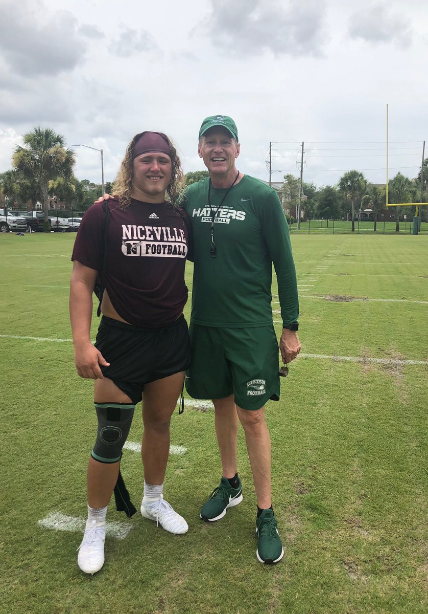 Thecoltonhammon's tweet photo. I would like to thank all the stetson coaches for letting my come out this weekend to learn and compete! Really enjoyed seeing their program @CoachFax @StetsonFootball https://t.co/GfiUH2QS8z