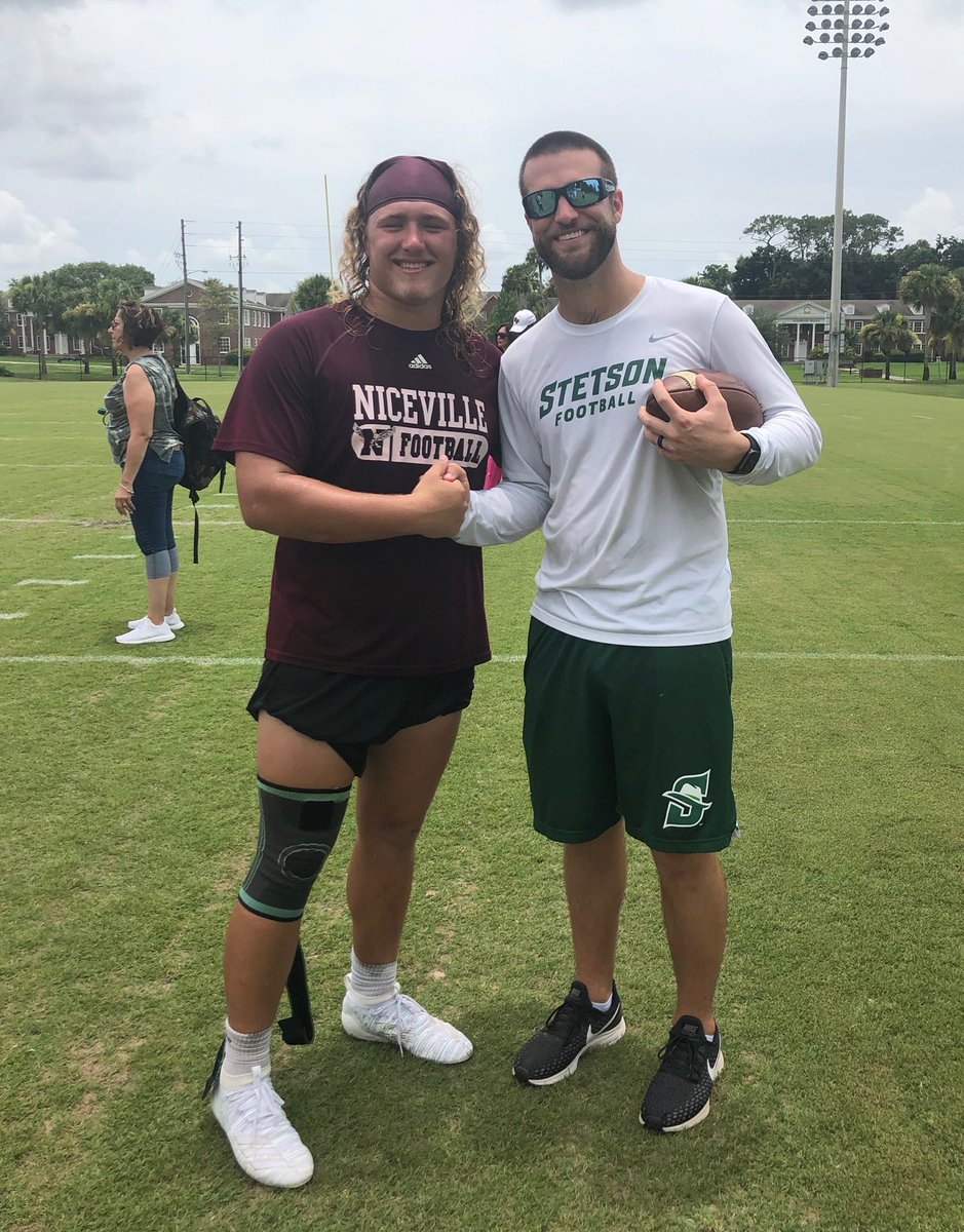 Thecoltonhammon's tweet photo. I would like to thank all the stetson coaches for letting my come out this weekend to learn and compete! Really enjoyed seeing their program @CoachFax @StetsonFootball https://t.co/GfiUH2QS8z
