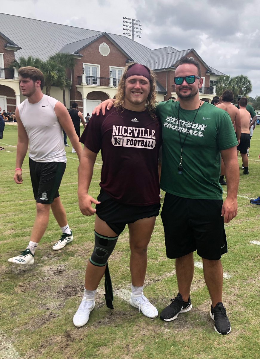 Thecoltonhammon's tweet photo. I would like to thank all the stetson coaches for letting my come out this weekend to learn and compete! Really enjoyed seeing their program @CoachFax @StetsonFootball https://t.co/GfiUH2QS8z
