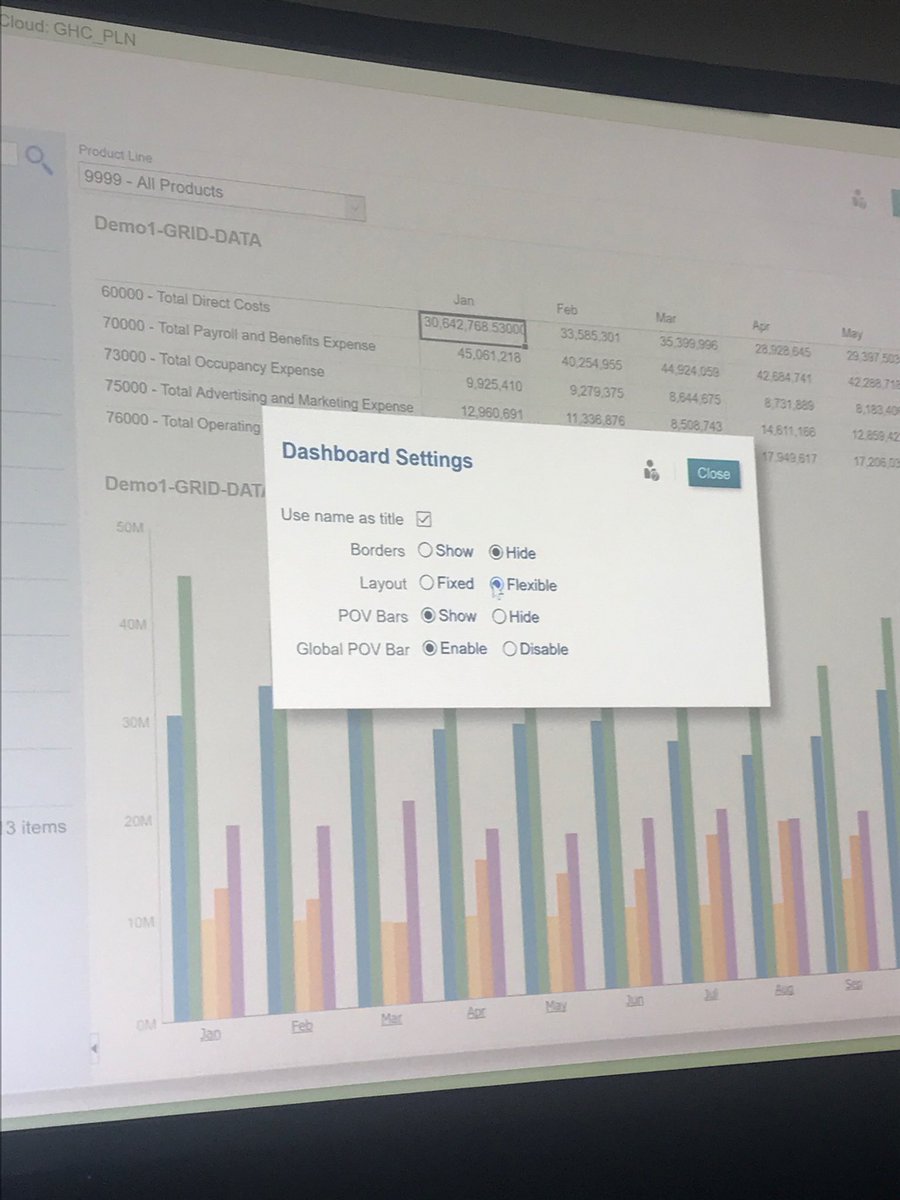 usanalytics's tweet image. ⁦@AW_EPM_Nomad⁩ is teaching us how to create visualizations with Dashboards and Infolets in #OraclePBCS
#Kscope19 #OracleEPM #OracleEPMCloud #Analytics #ODTUG