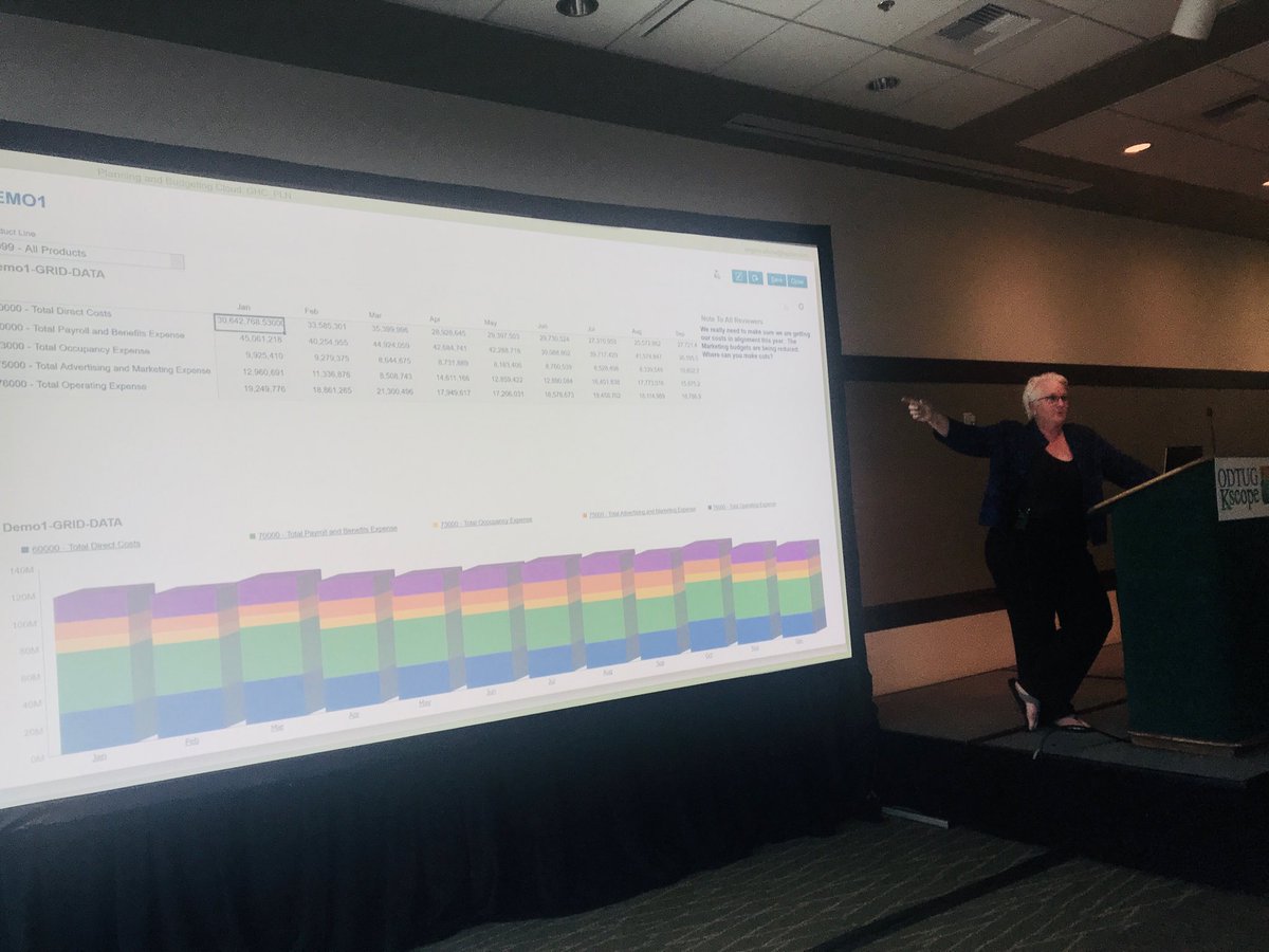 usanalytics's tweet image. ⁦@AW_EPM_Nomad⁩ is teaching us how to create visualizations with Dashboards and Infolets in #OraclePBCS
#Kscope19 #OracleEPM #OracleEPMCloud #Analytics #ODTUG
