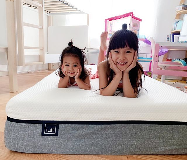 The Miyoshi sisters are moving in together so we got them @lullbed mattresses for their new <a href="/babyletto/">Babyletto</a> bunk bed! Watching this mattress expand was so fun! If you’re interested to try this Lull Mattress, you can get $150 off with Lull’s Independence Day S… bit.ly/2WZKyp5