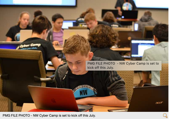 "I'm a strong believer in the importance of science, technology, engineering and mathematics education for young adults - particularly young women," said Peggy Miller, CEO of <a href="/pacstarcomm/">PacStar</a>, title sponsor of NW Cyber Camp. #STEM #summercamp #inOregon pamplinmedia.com/wsp/138-school…