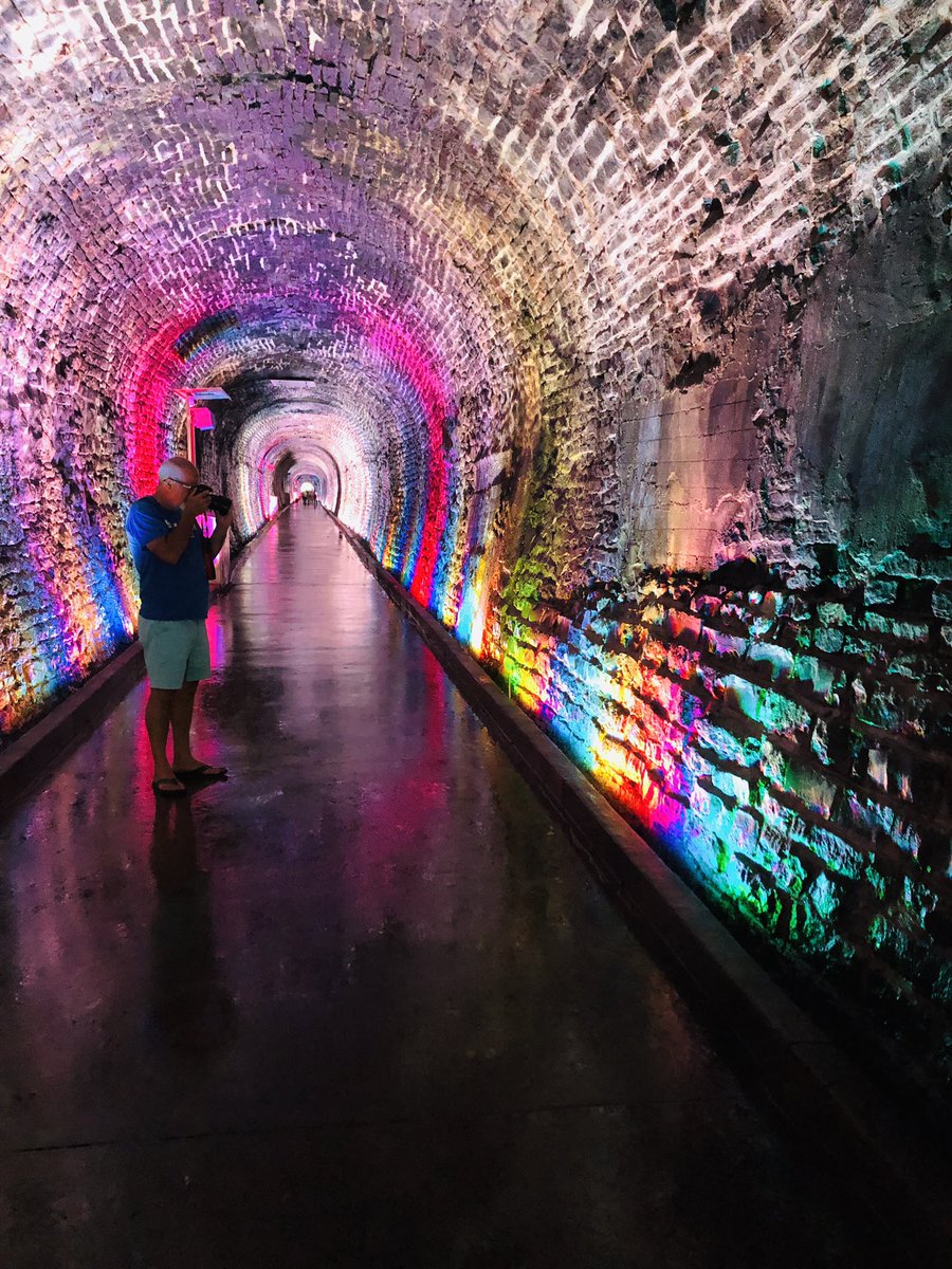 ArtSolutionsInk's tweet image. Canada’s First Railway Tunnel was completed in 1860 for the Brockville and Ottawa Railway. It was acquired by the City of Brockville in 1983. Key features of the Tunnel restoration include state-of-the-art energy efficient lighting for safety, highlighting/architecture &amp;amp; geology.