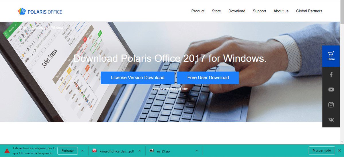 azskalt's tweet image. ¿Qué hizo #Polarisoffice que @googlechrome no me deja descargarlo?