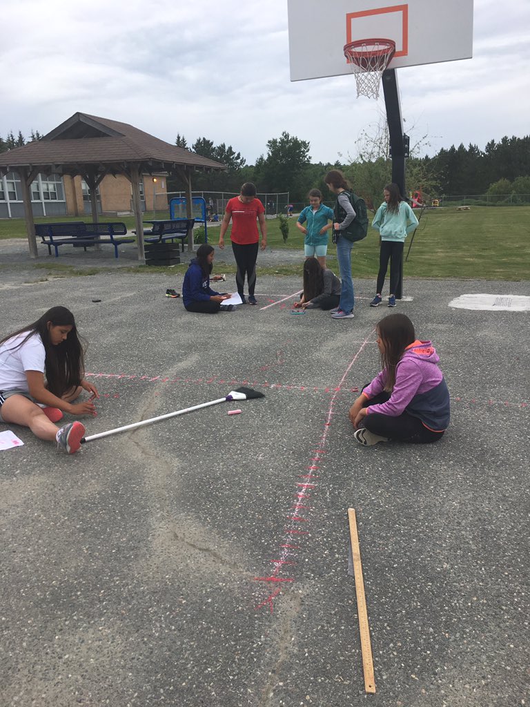 Neva_Murray78's tweet photo. 7/8s were busy outside graphing mystery pictures on extreme coordinate grids. #RDSBmath #rdsb21c https://t.co/TUN6j44xlH