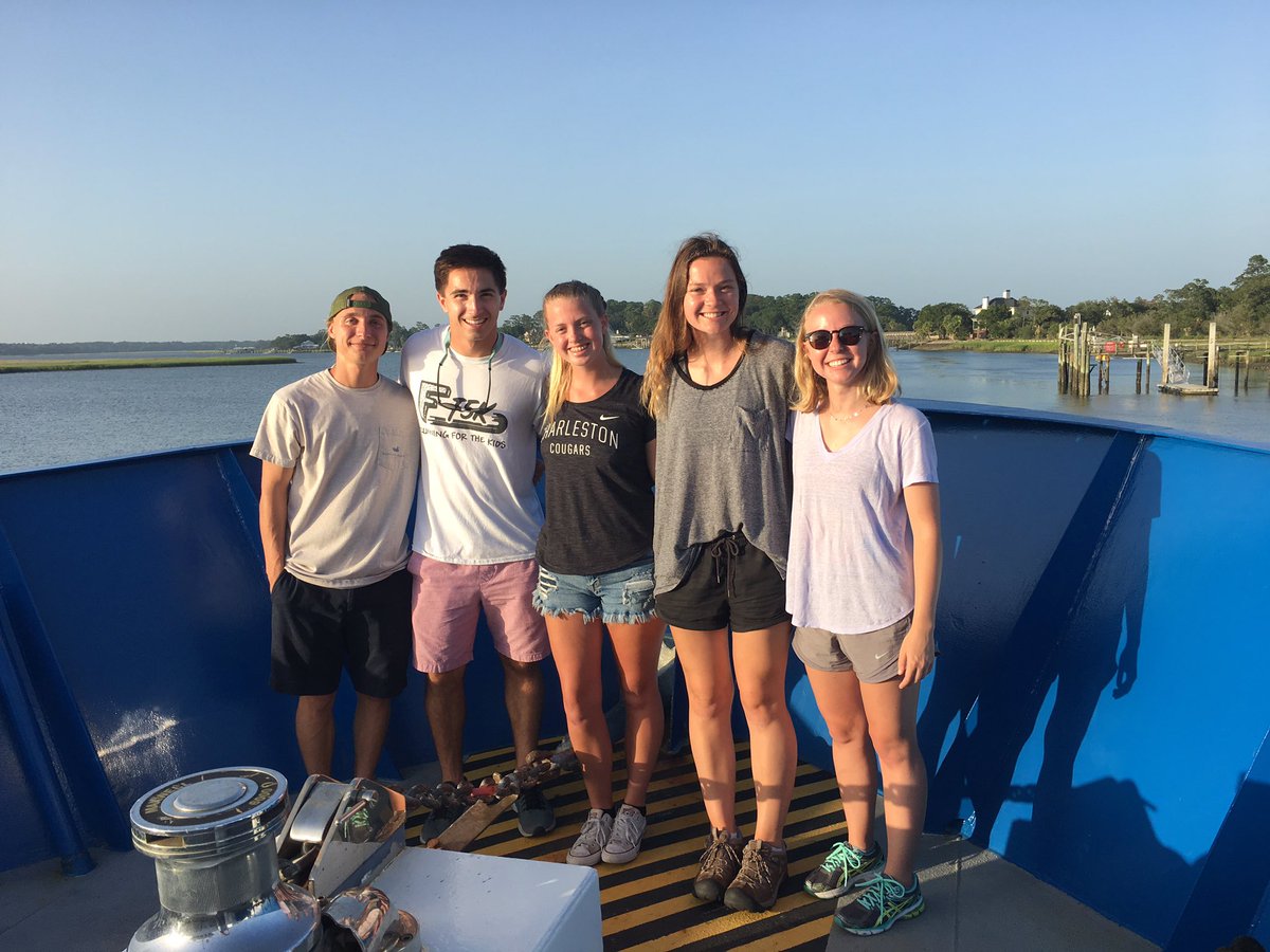 BEAMS_Doc's tweet photo. We set sail in the morning on board the research vessel Savannah. 12 CofC BEAMS Program undergrads, Mapping the Seafloor 25 miles off Georgia! https://t.co/Zp6GtUBC7m