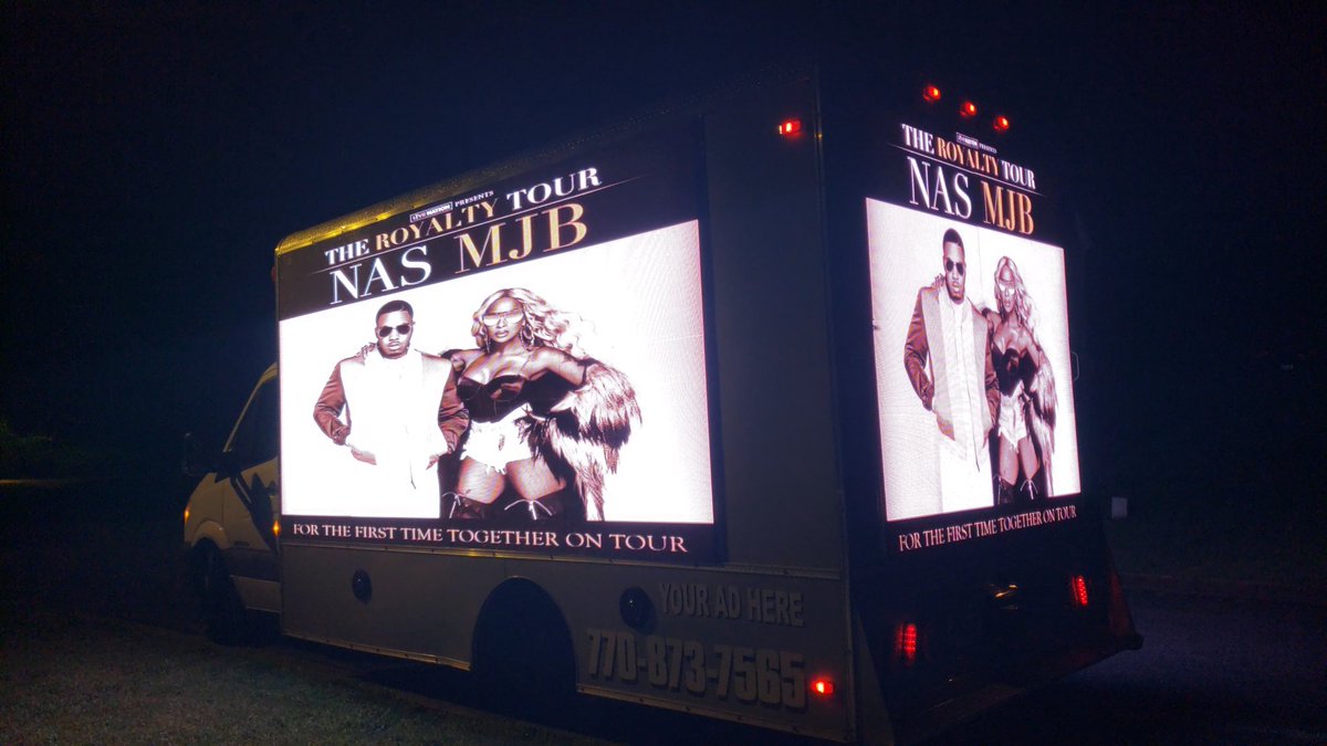 C2Cmobilemedia's tweet image. @maryjblige I am inquiring about the Marketing Director and/or Promoter for your &amp;amp; Nas - Royalty Tour in Atlanta? We have the #MobileLED and #MobileBillboard trucks to heighten awareness and increase audience excitement to come and see the best performance of the Summer.