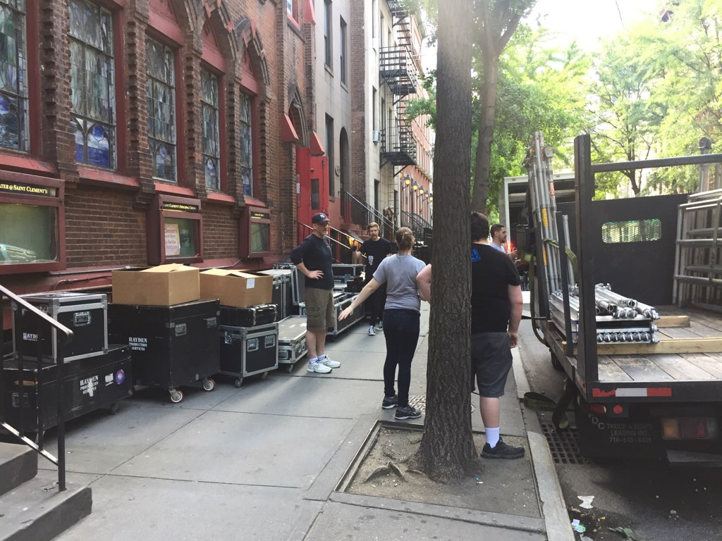 ISpyAMusical's tweet image. Our spy sources have reported a number of suspicious deliveries happening around St. Clement's Theatre this morning. What oh what could be happening? #LoadIn #ISpyAMusical #theater #musical #MusicalMonday #techweek