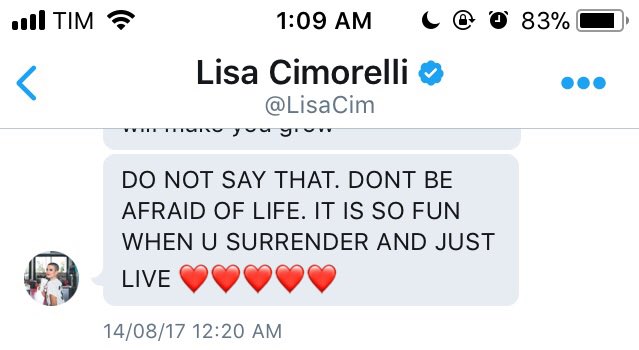 I was going through some old messages from lisa and I started crying cause i miss her so much  i’m gonna make this thread cause why not