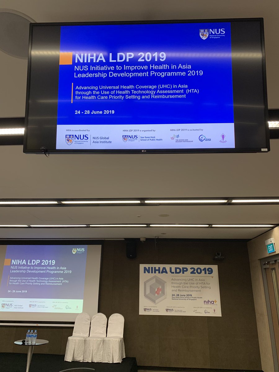 HITAP_Thailand's tweet photo. Getting ready for #NIHALDP2019! There will be some fun polling in around an hour too. Check for the results here shortly. #advancingUHC https://t.co/fYZGkkOQ4y