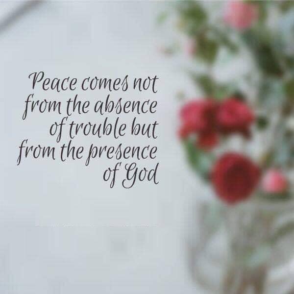 amidealist's tweet photo. Peace Comes Not From The Absence Of Trouble But From The Presence Of God 😌
#CatholicTwitter
#JesusChrist
#Peace
#WithGodAllThingsPossible https://t.co/1ugw6zABjb
