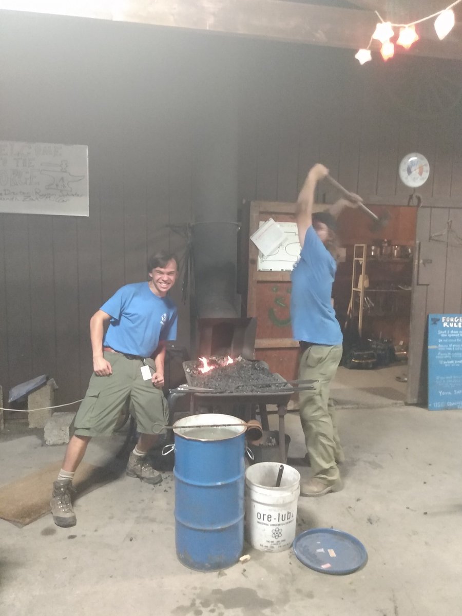 area4venturing's tweet photo. Happy #MidwesternMonday from the forge staff at Camp Manatoc! https://t.co/NSUDCVsZRL